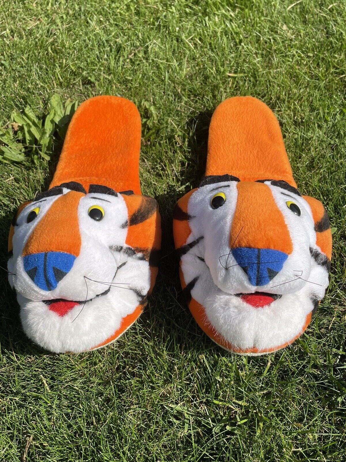 vintage Kellogg\'s Cereal Tony the Tiger Figural Slippers 