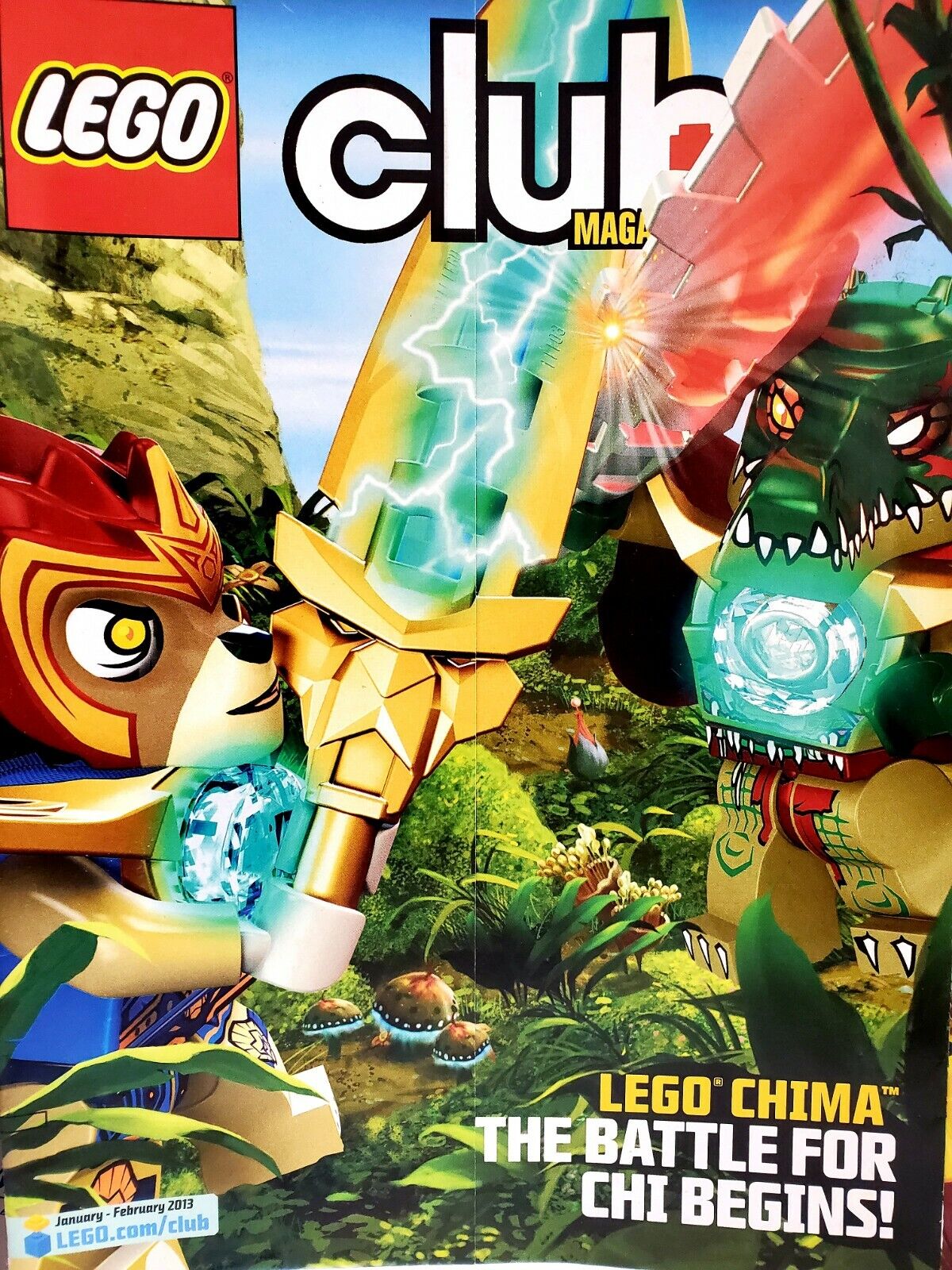 Lego Club Magazine  Jan - Feb 2013 - Lego CHIMA THe battle for CHI Begins