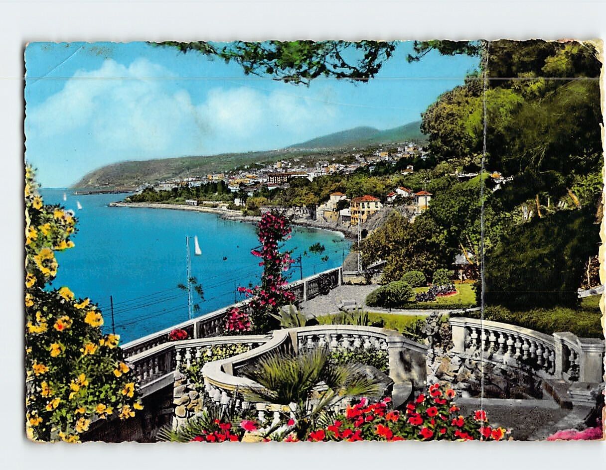 Postcard Panoramic view Riviera dei Fiori Sanremo Italy