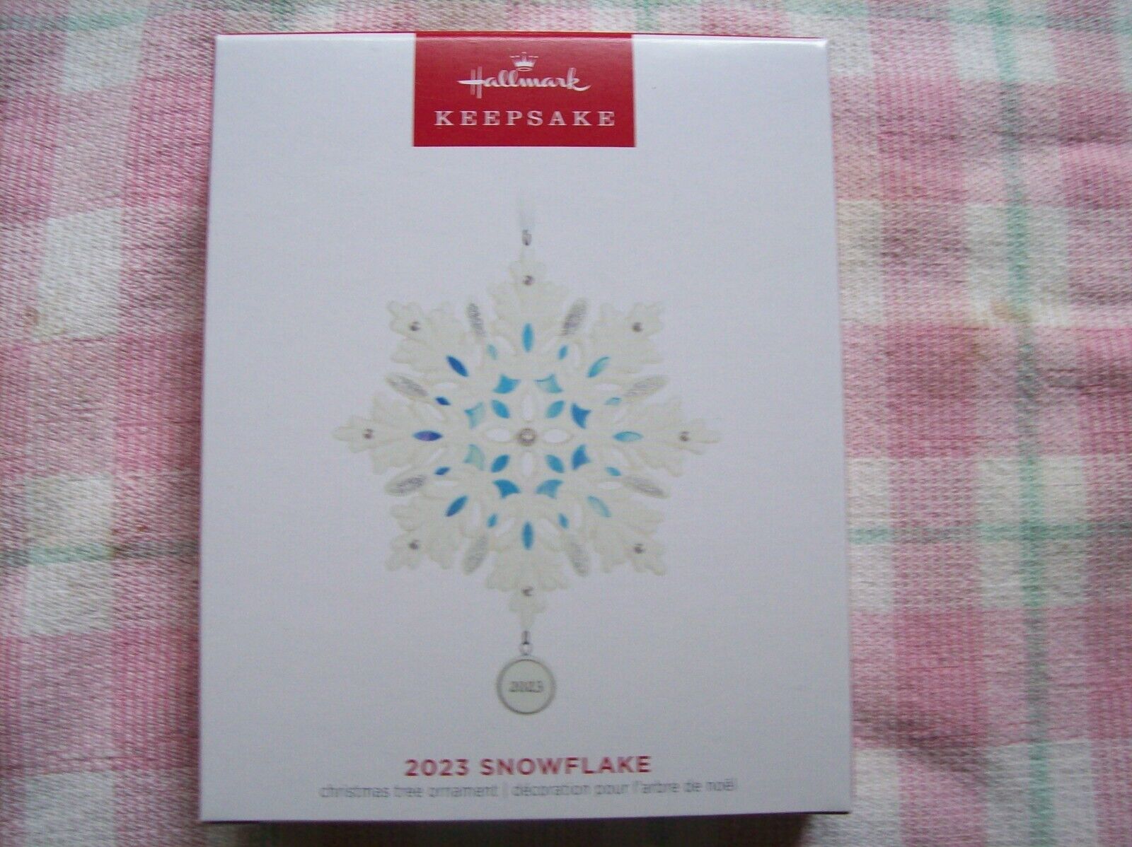 2023  Hallmark  Ornament   Snowflake   Porcelain
