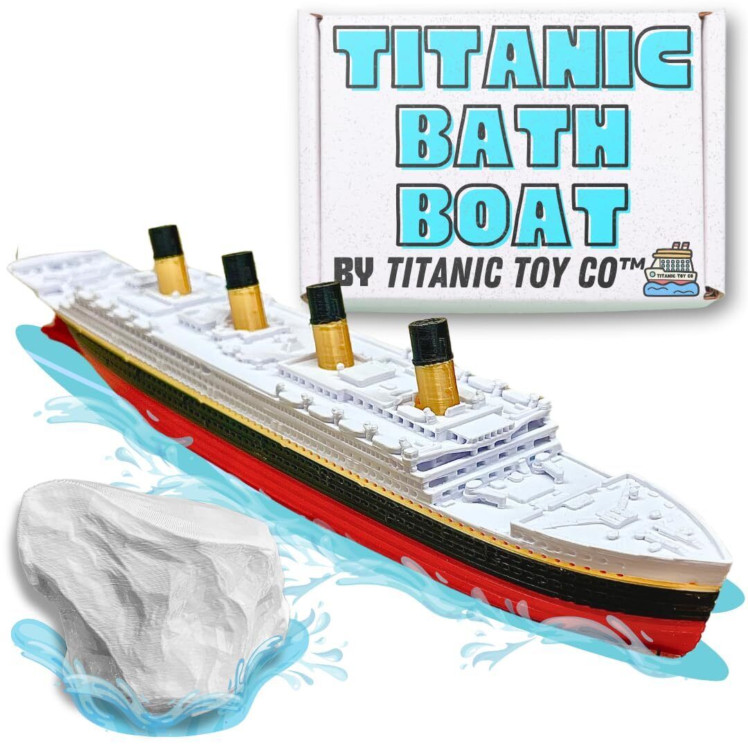 Titanic Bath Boat And Pool Toy By TitanicToyCo, RMS Titanic Toys For Kids, Hi...