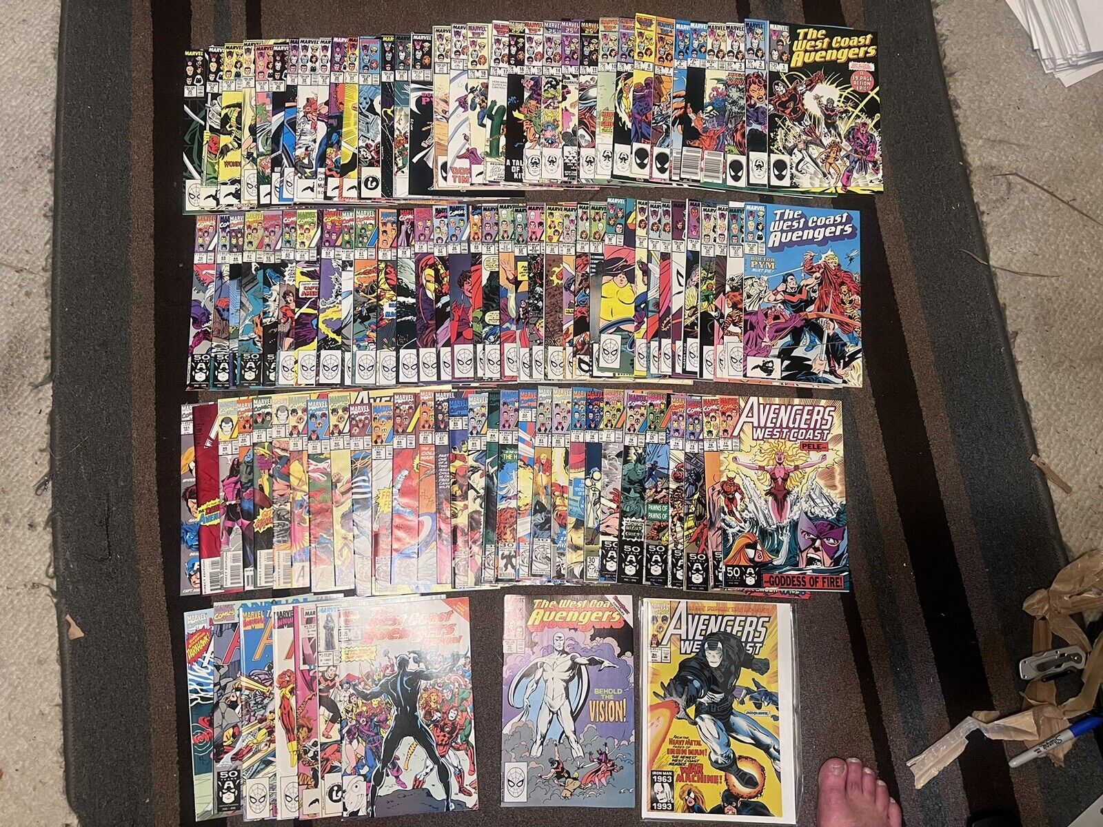 WEST COAST AVENGERS ( Marvel 1985 ) Complete Series #1-101 + Annuals All NM 9.0 
