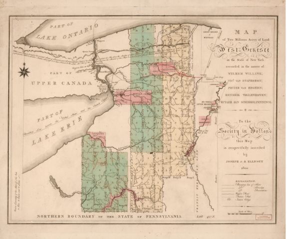 1800 Map| Map of two millions acres of land, West Genesee, in the State of New Y
