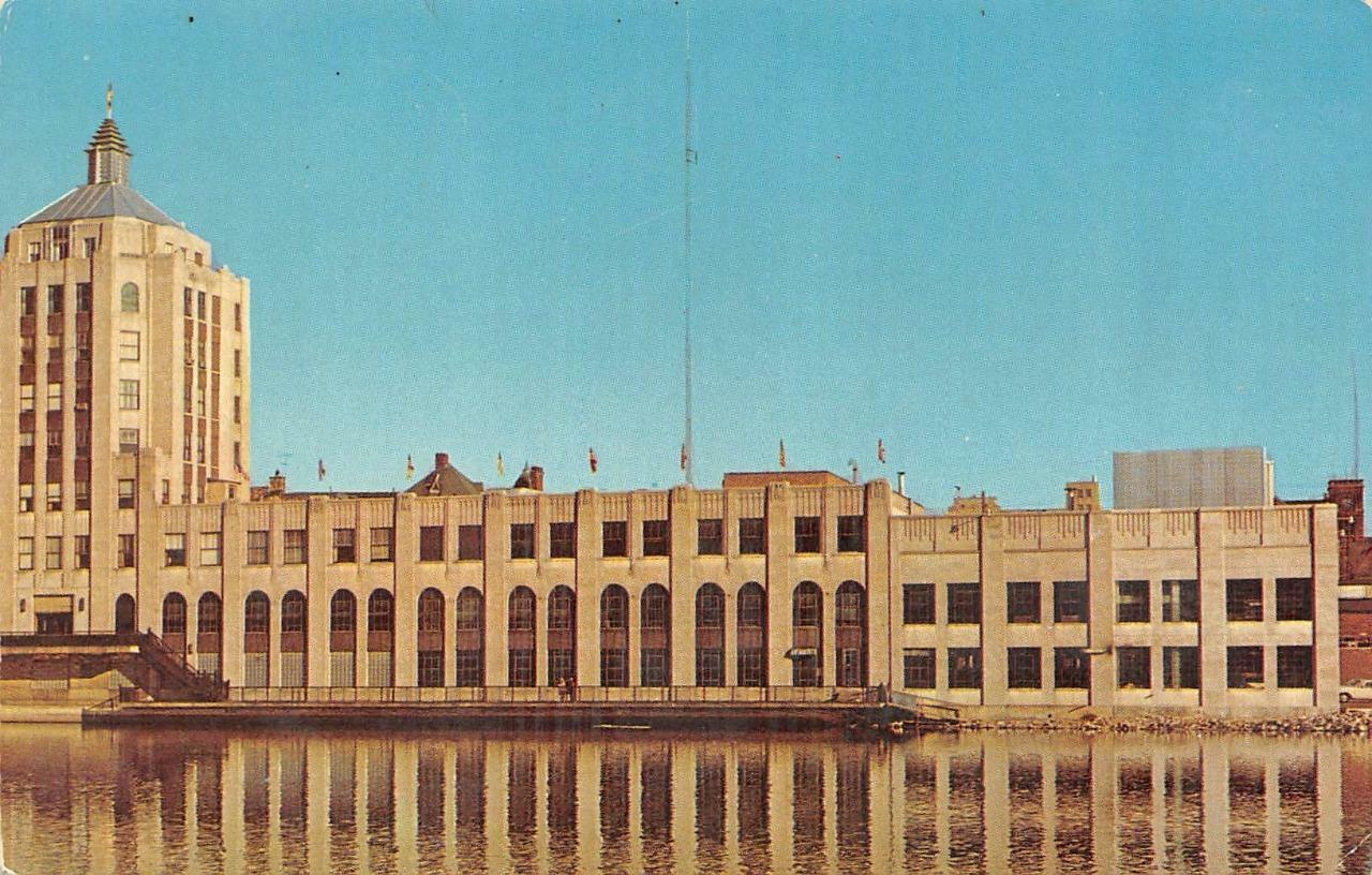 ROCKFORD, Illinois IL ~NEWS TOWER Morning Star~Register-Republic Papers Postcard