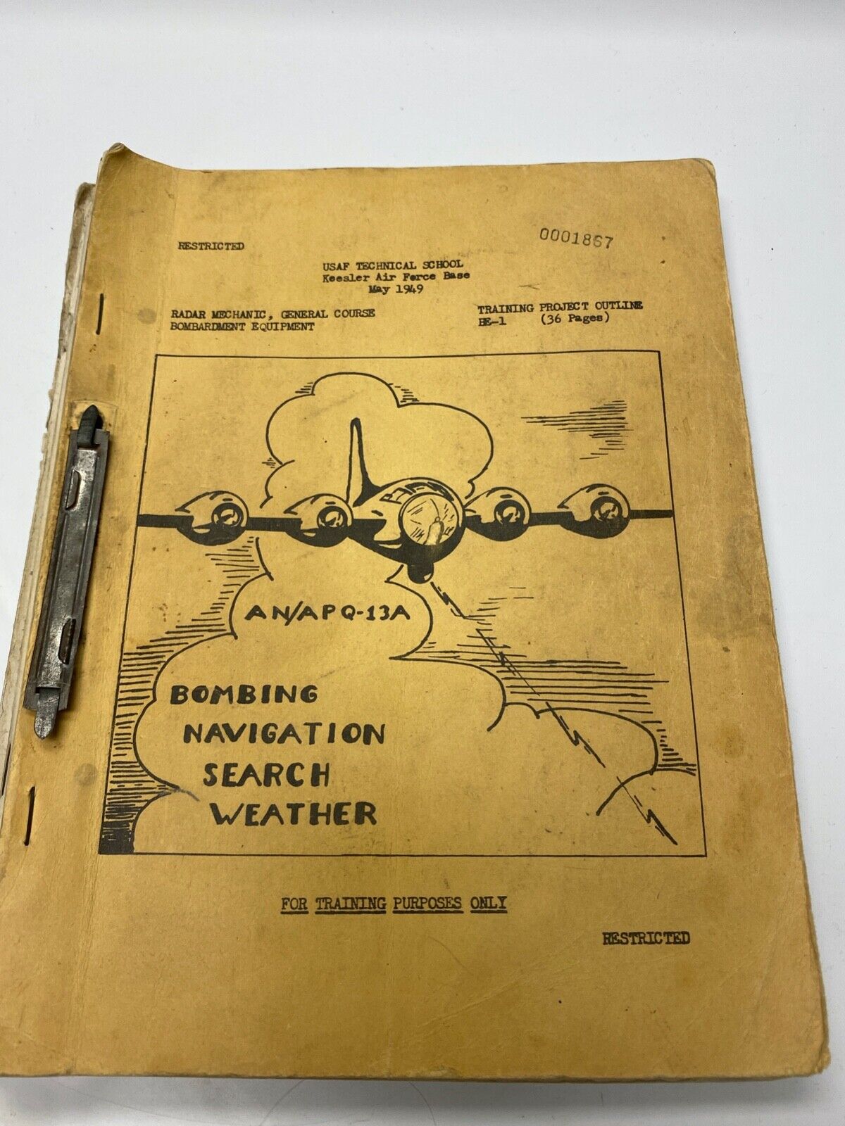 Lot of 1949 USAF Training Booklets - Keesler Air Force Base
