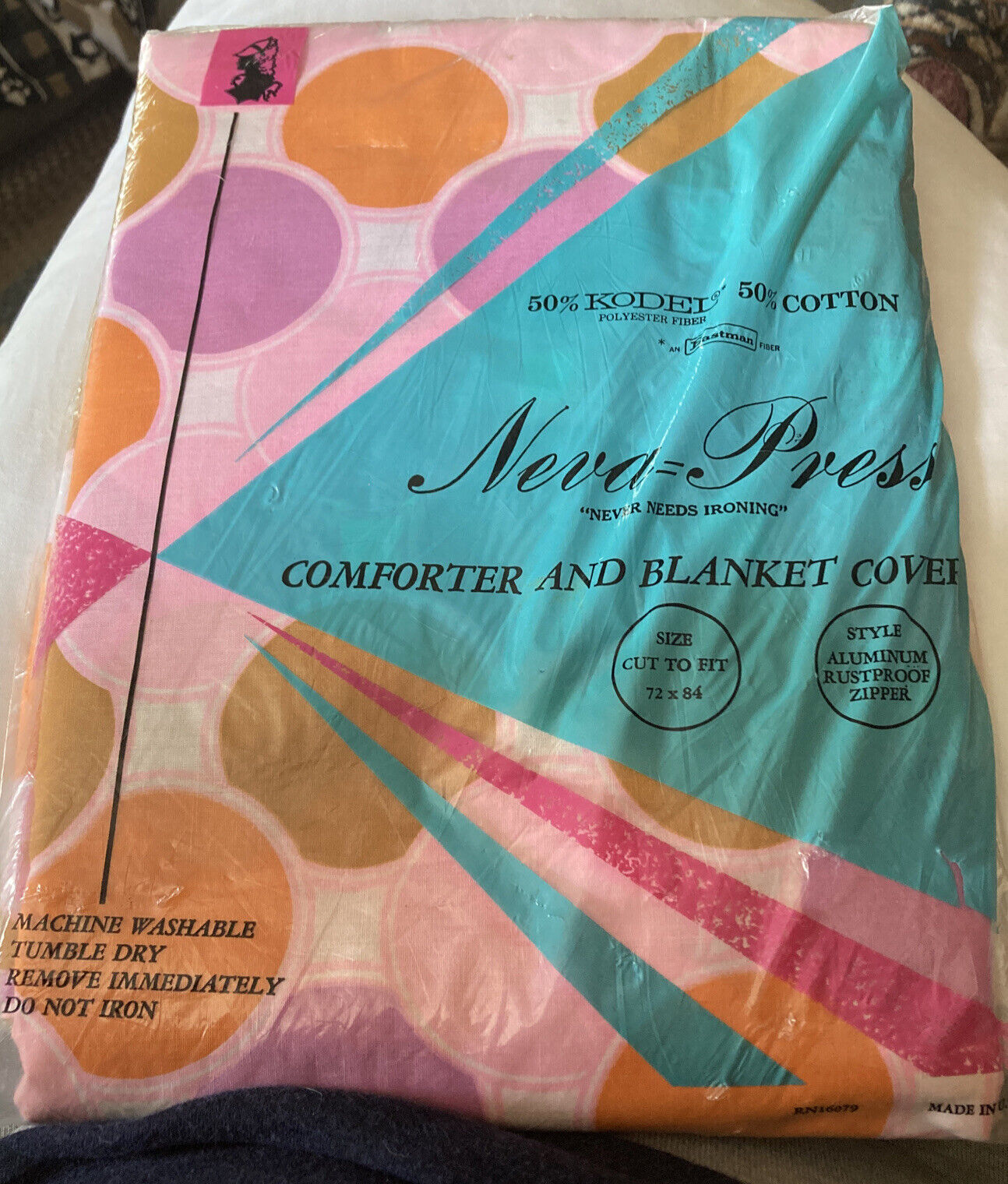 New Vintage Eastman Comforter & Blanket Cover Retro 60s 70s