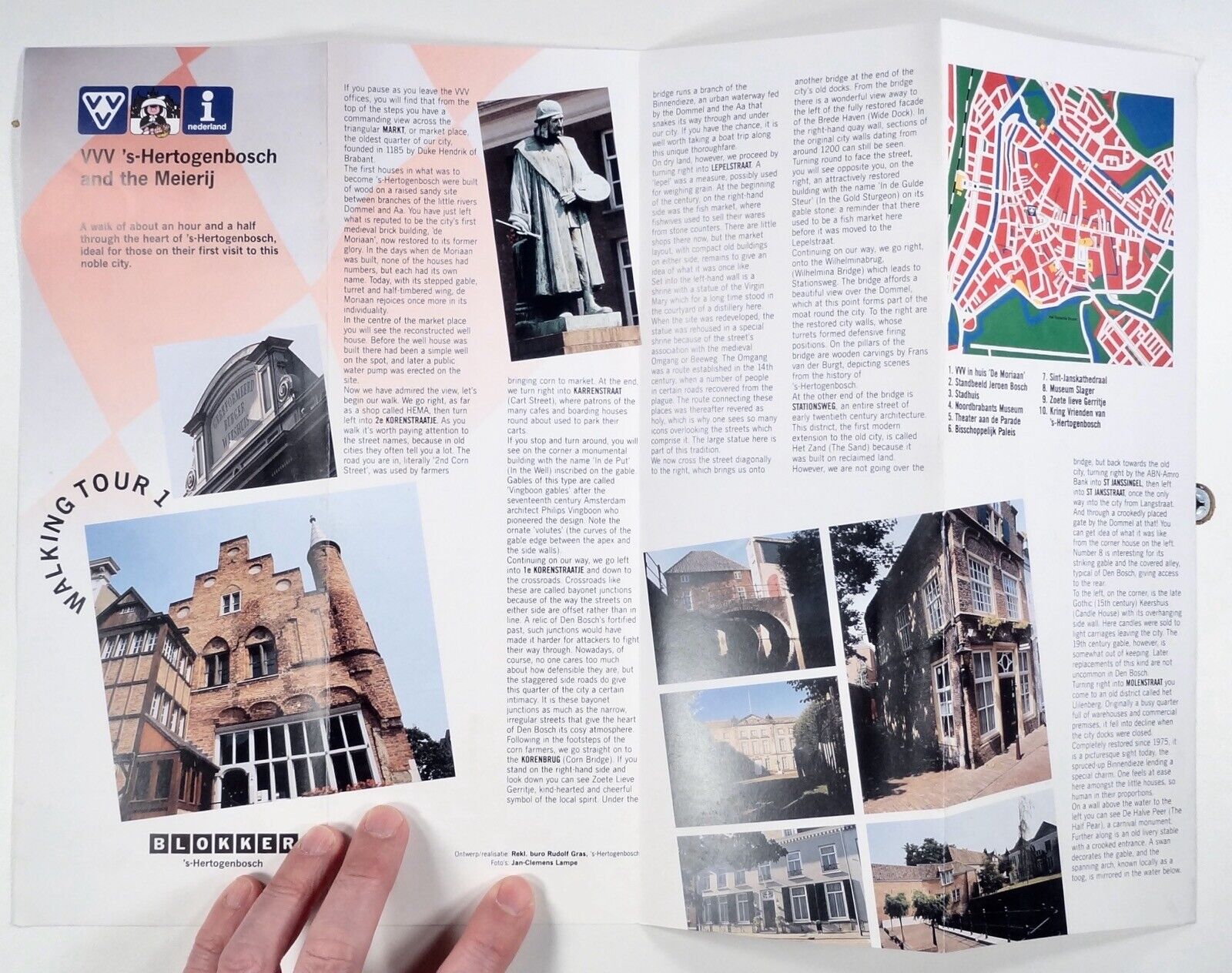 1992 \'S-HERTOGENBOSCH & MEIERIJ Netherlands walking city tour IN ENGLISH sights