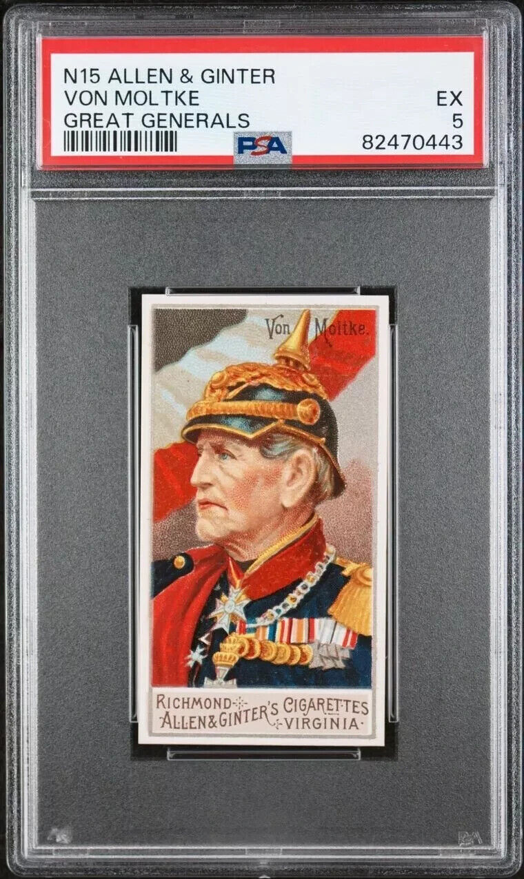 1888 N15 Allen & Ginter Great Generals VON MOLTKE PSA 5 EX