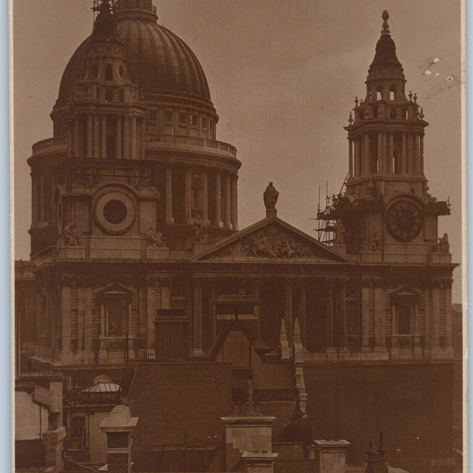 c1910s London, England St Pauls JUDGES\' RPPC Cathedral Repair Church Photo A193