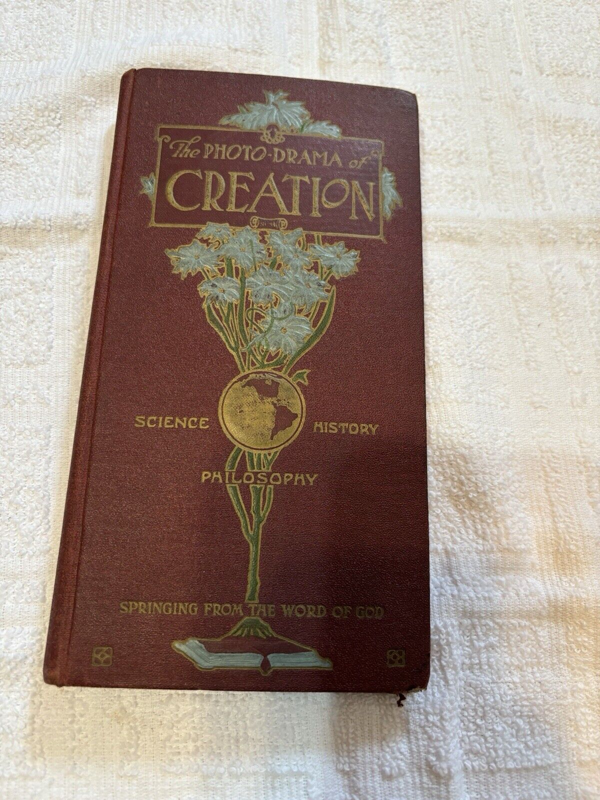 Vintage 1914 Photo Drama Creation Word Of God Bible History Book 1 3 sections