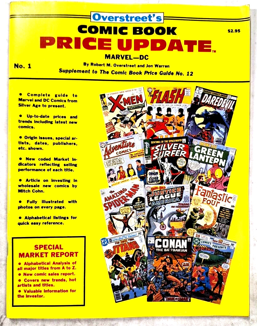 OVERSTREET\'S COMIC BOOK PRICE UPDATE #1 (1982) F-VF comic history