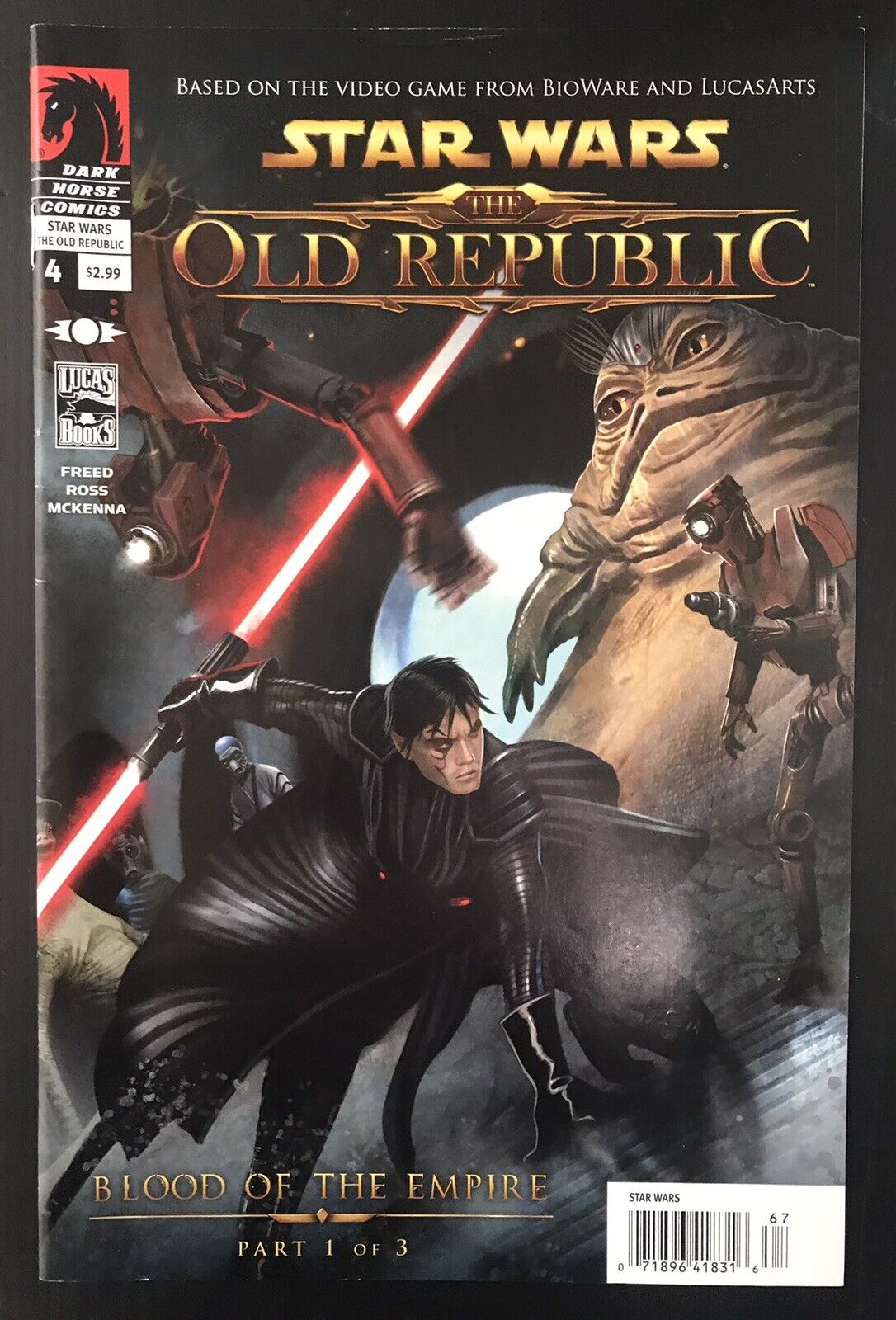 Star Wars Old Republic #4 2010 Newsstand Variant Dark Horse Comic Book