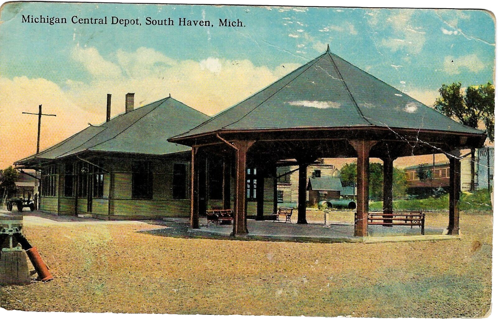 South Haven MI The Michigan Central Depot 1922
