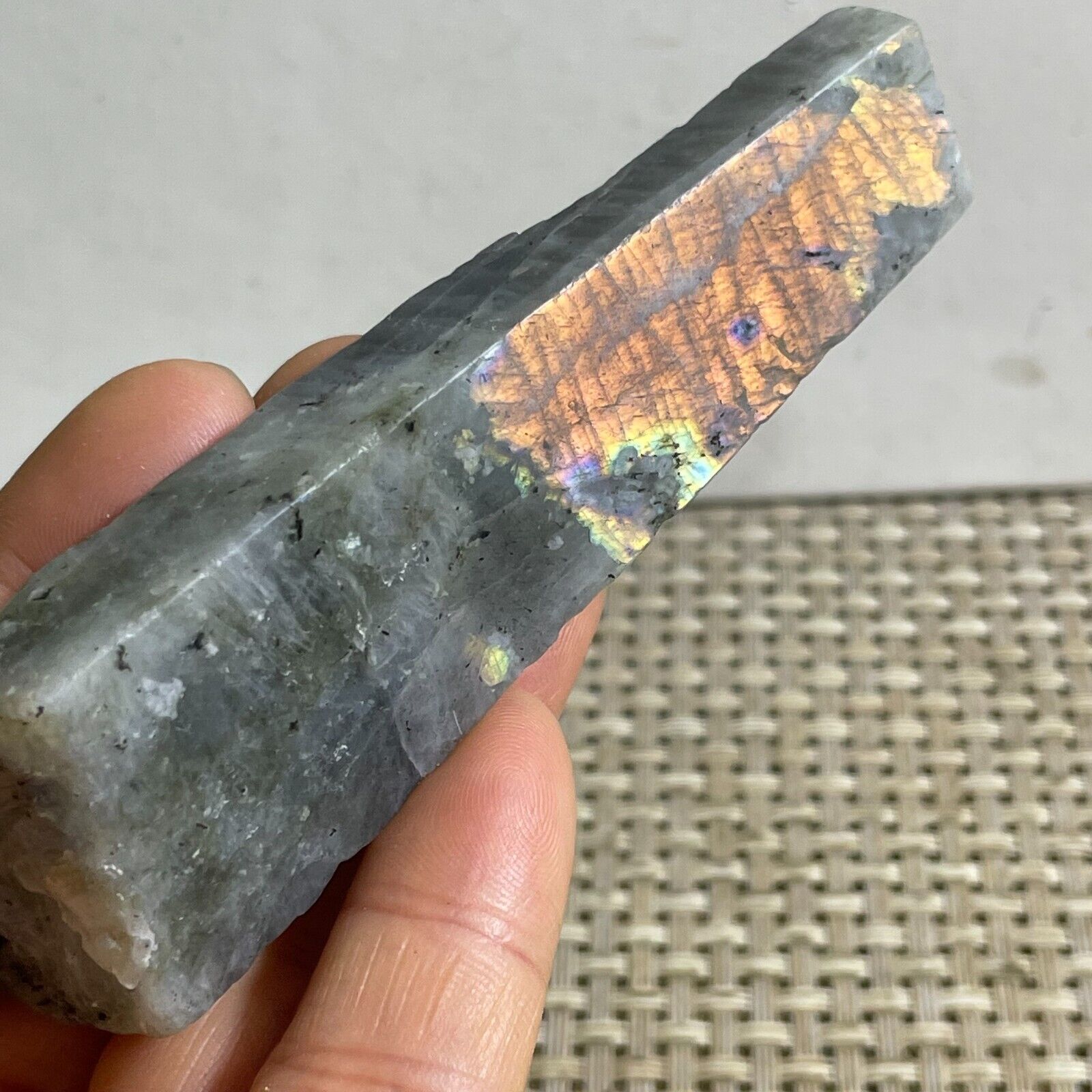 78g Top Labradorite Crystal Stone Natural Rough Mineral Specimen Healing
