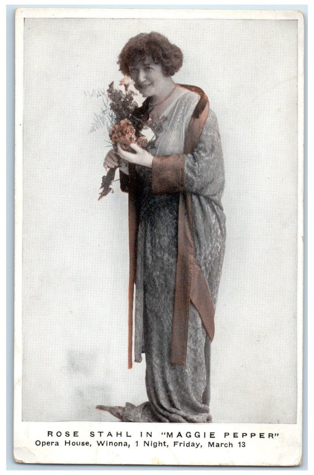 c1910's Rose Stahl In Maggie Pepper Opera House Winona Minnesota MN Postcard