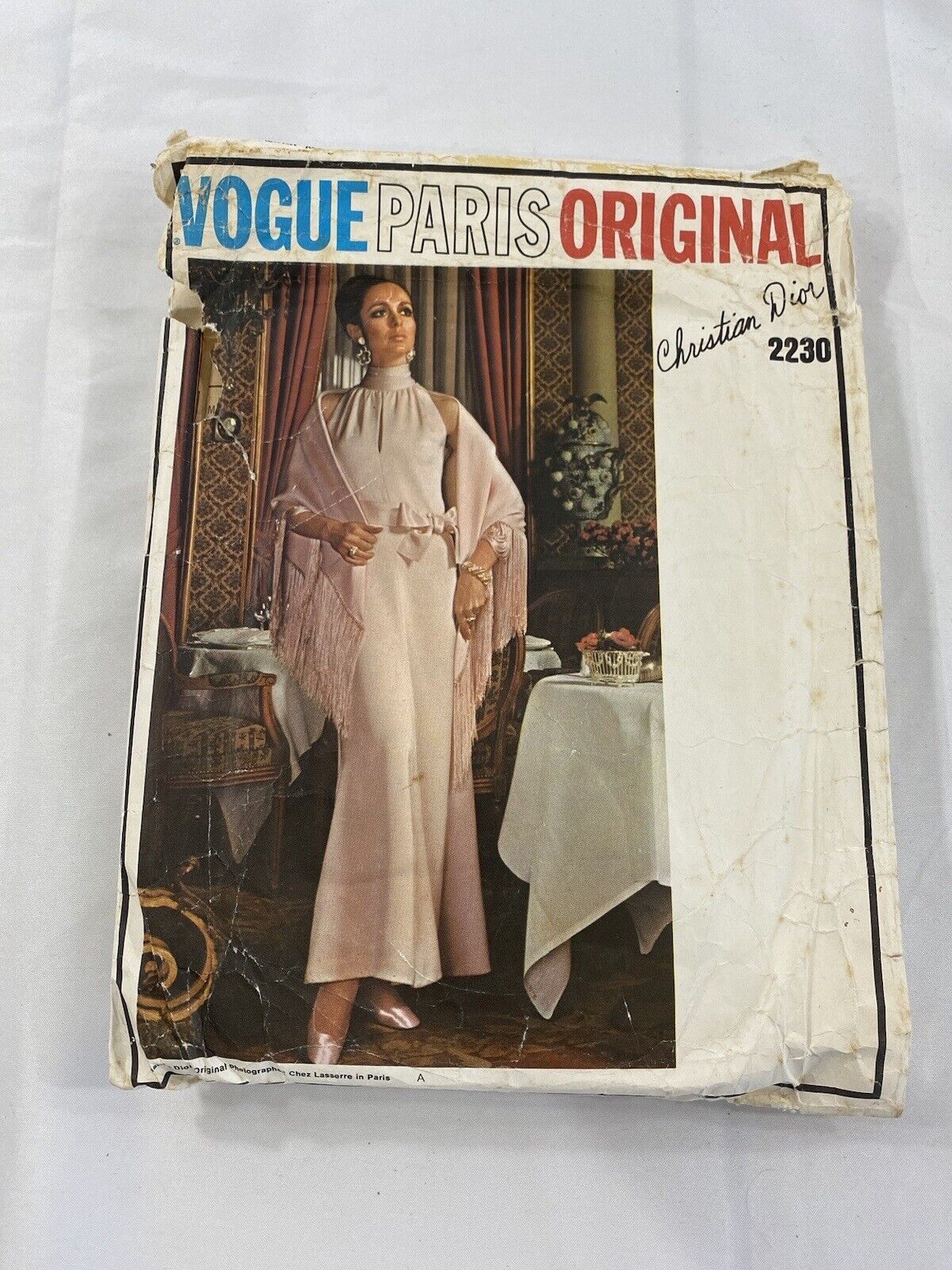 Vintage 1969 Vogue Paris Originals Sewing Pattern Christian Dior 2230 Size 12