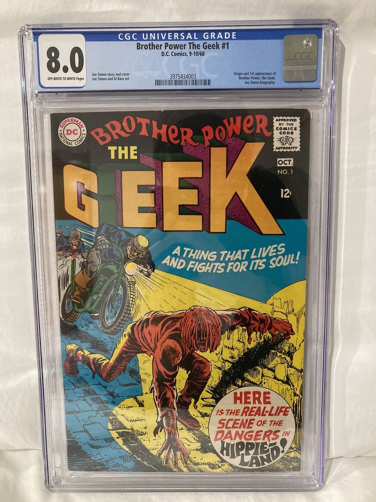 Brother Power The Geek #1 (September-October 1968, D.C.) Rare, CGC Graded (8.0)