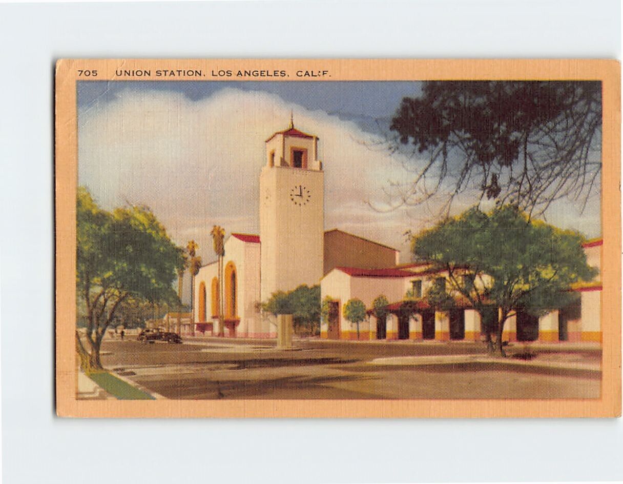 Postcard Union Station Los Angeles California USA