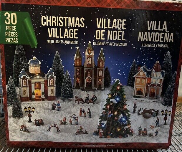Christmas Village Town Villa 30 Piece Costco New