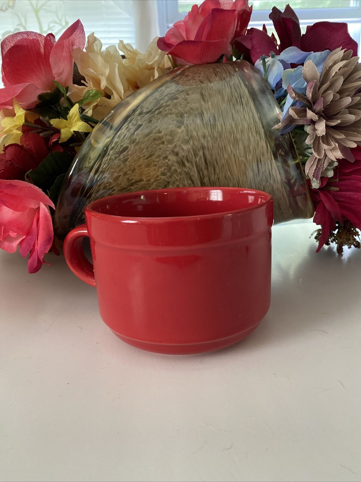 GREENBRIAR INTERNATIONAL LG COFFEE /SOUP CUP RED