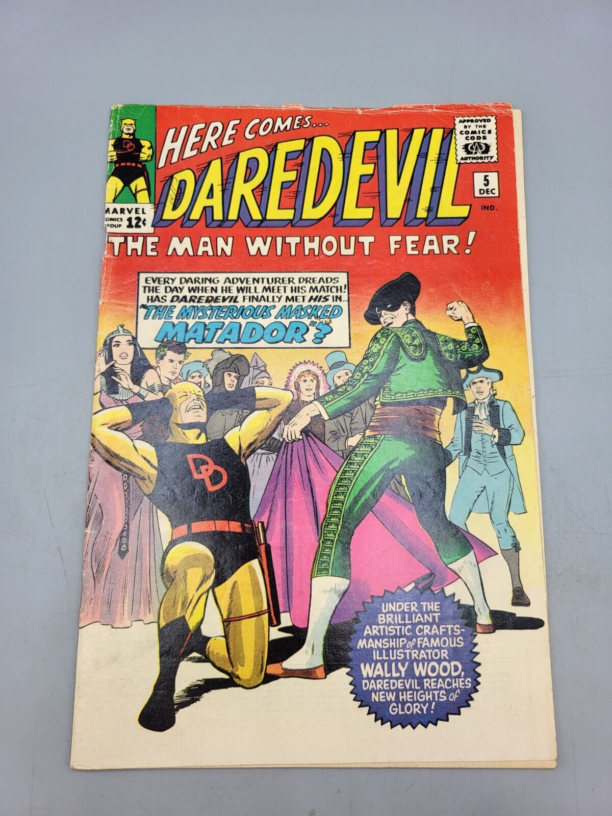 Daredevil Vol 1 #5 December 1964 The Mysterious Masked Matador Marvel Comic Book