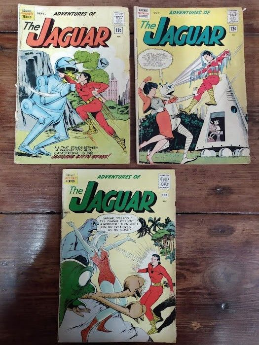 Archie Adventure Series The Jaguar~Silver Age 3 Books