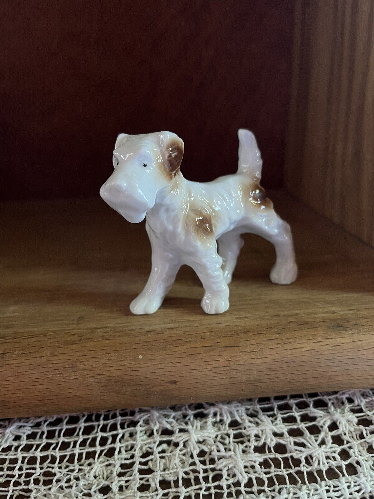 Rare Vintage Aierdale Terrier Dog Ceramic Figurine
