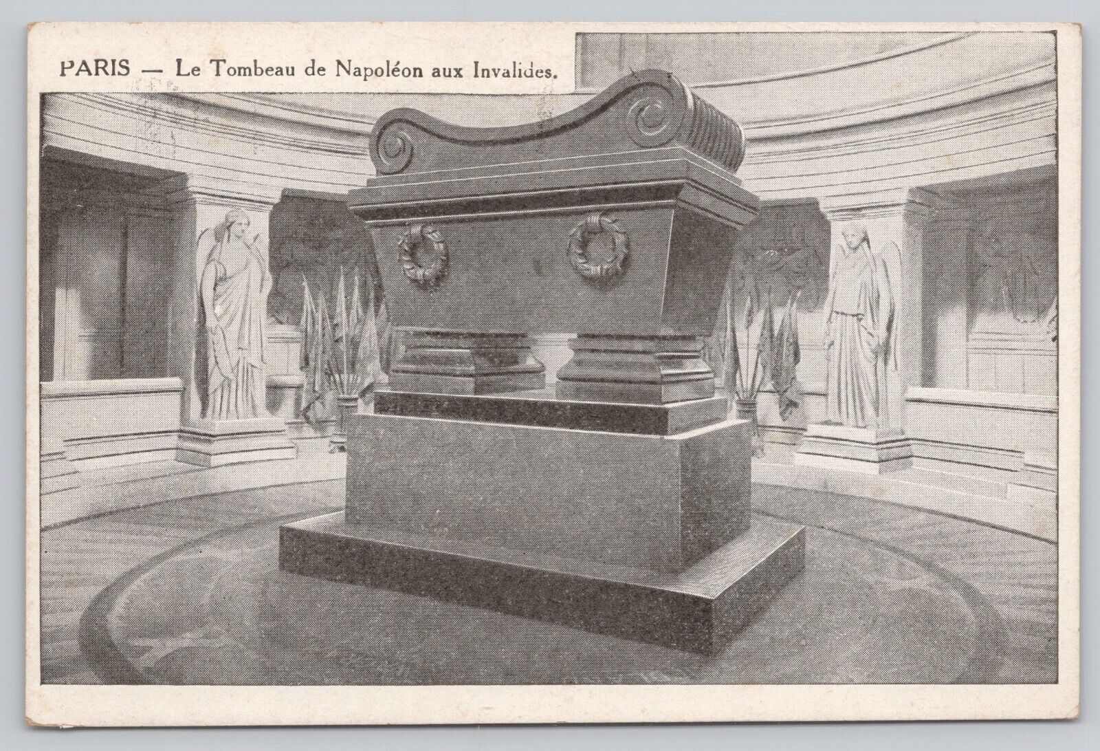 Paris France, Napoleon's Tomb at Les Invalides, Vintage Postcard