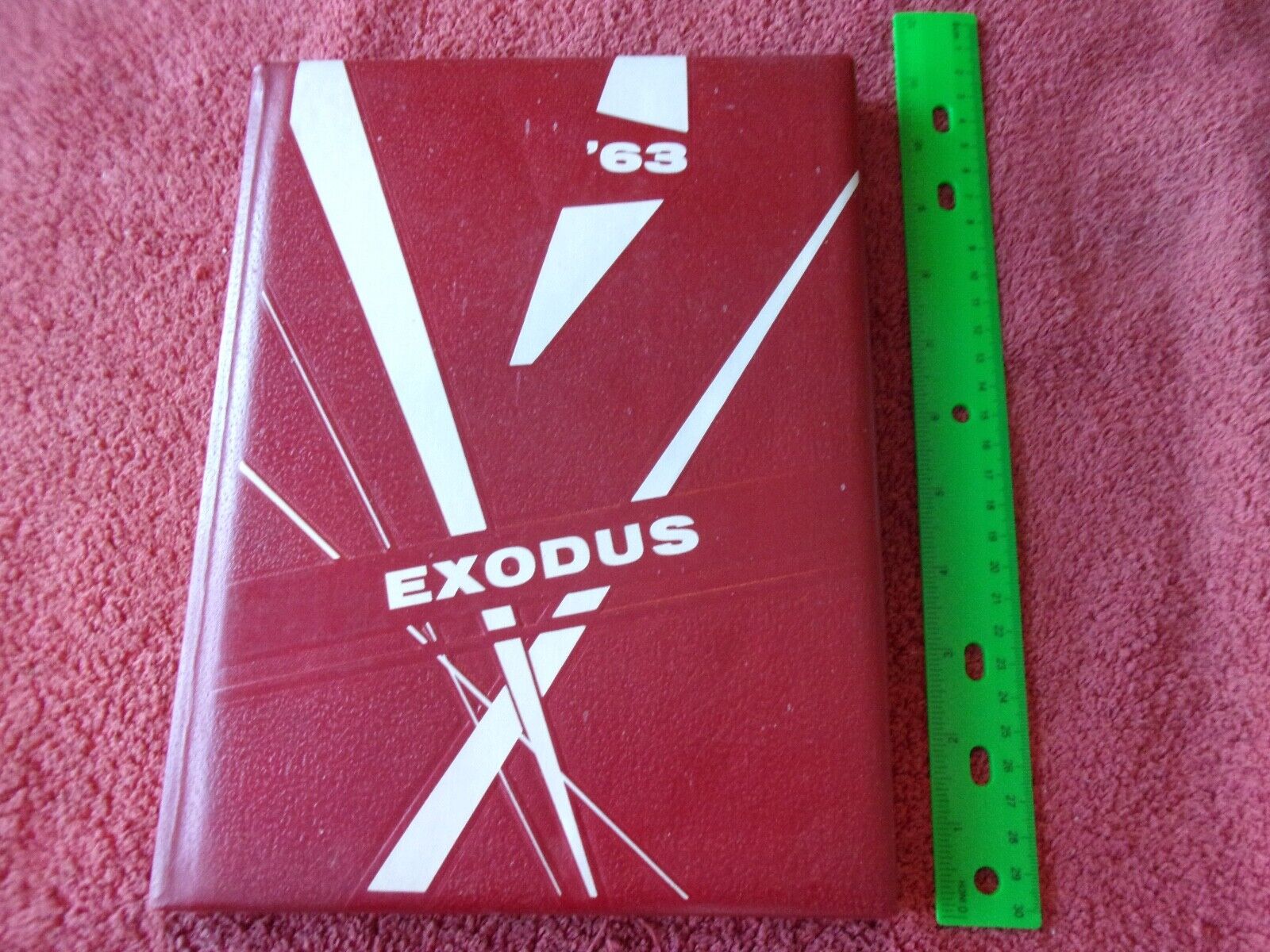 1963 Vintage Yearbook Exodus Musuk High Monroe Connecticut 