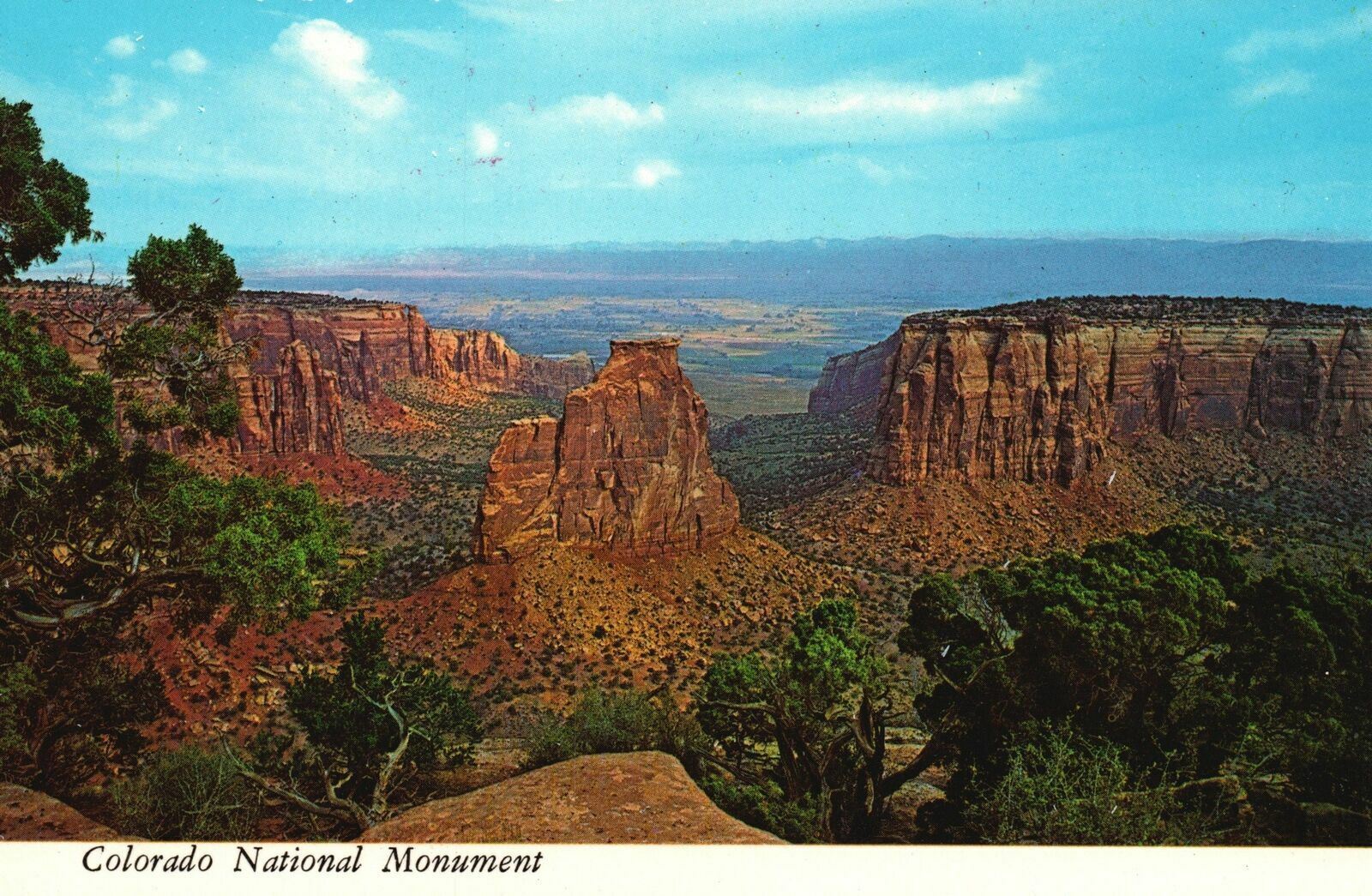 Vintage Postcard National Monument Sandstone Monolith Scenic Geologic Colorado