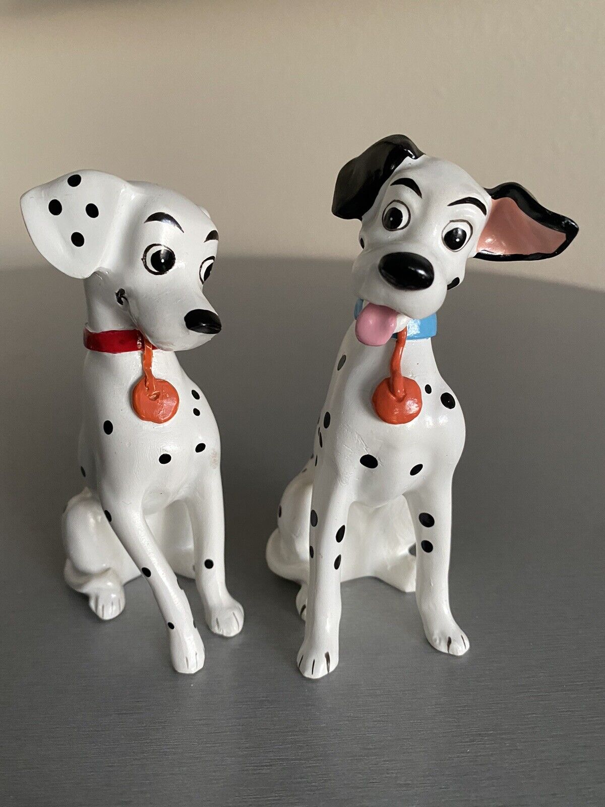 Disney Heavy Resin 101 Dalmatians Pongo & Perdita Figurines 4.5”