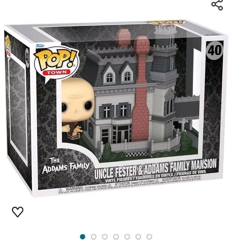 The Addams Family Uncle Fester & Addams Family Mansion Pop Town #40 Preorder