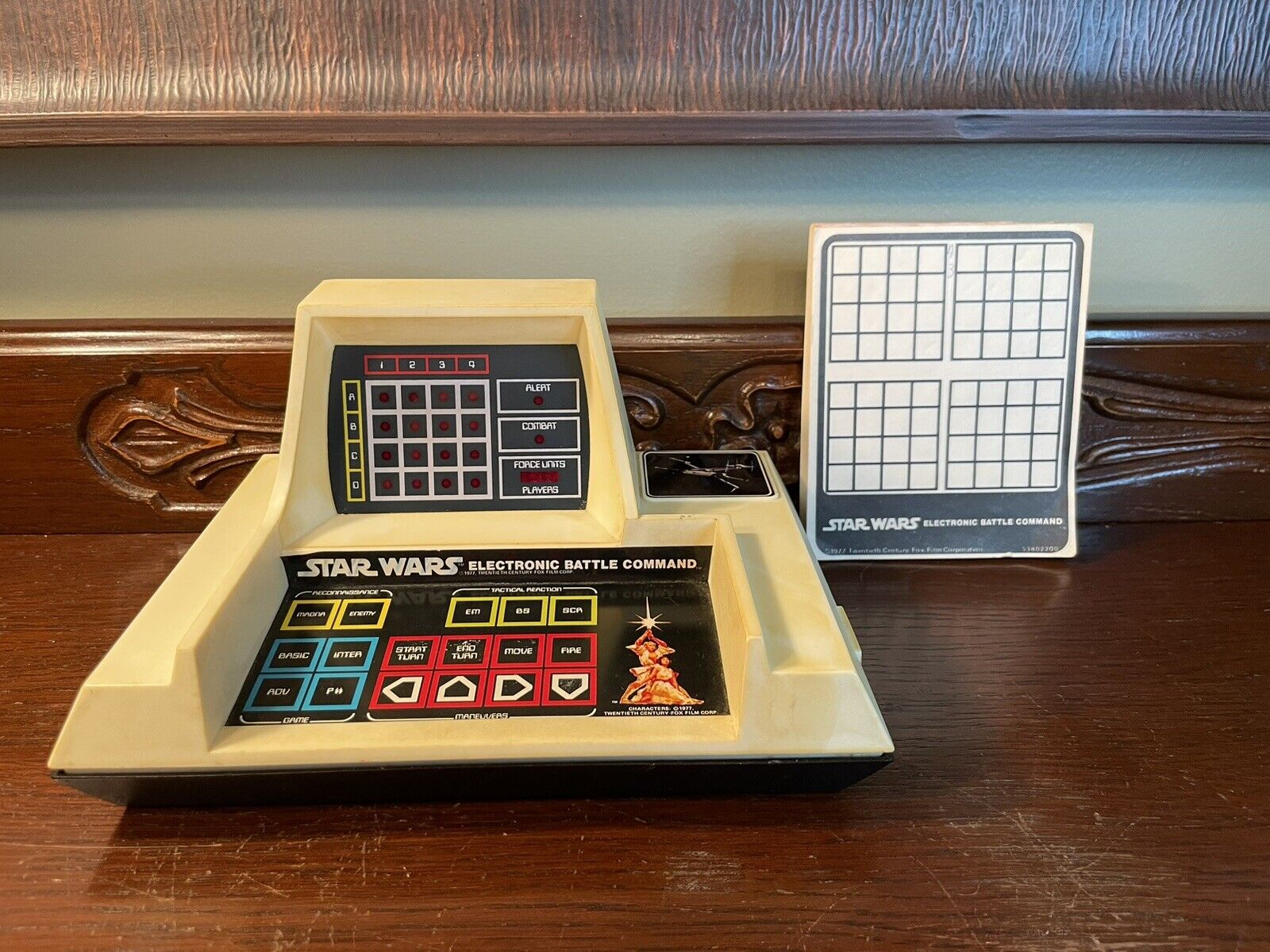 1979 Kenner Star Wars Electronic Battle Command System & Notepad - WORKING