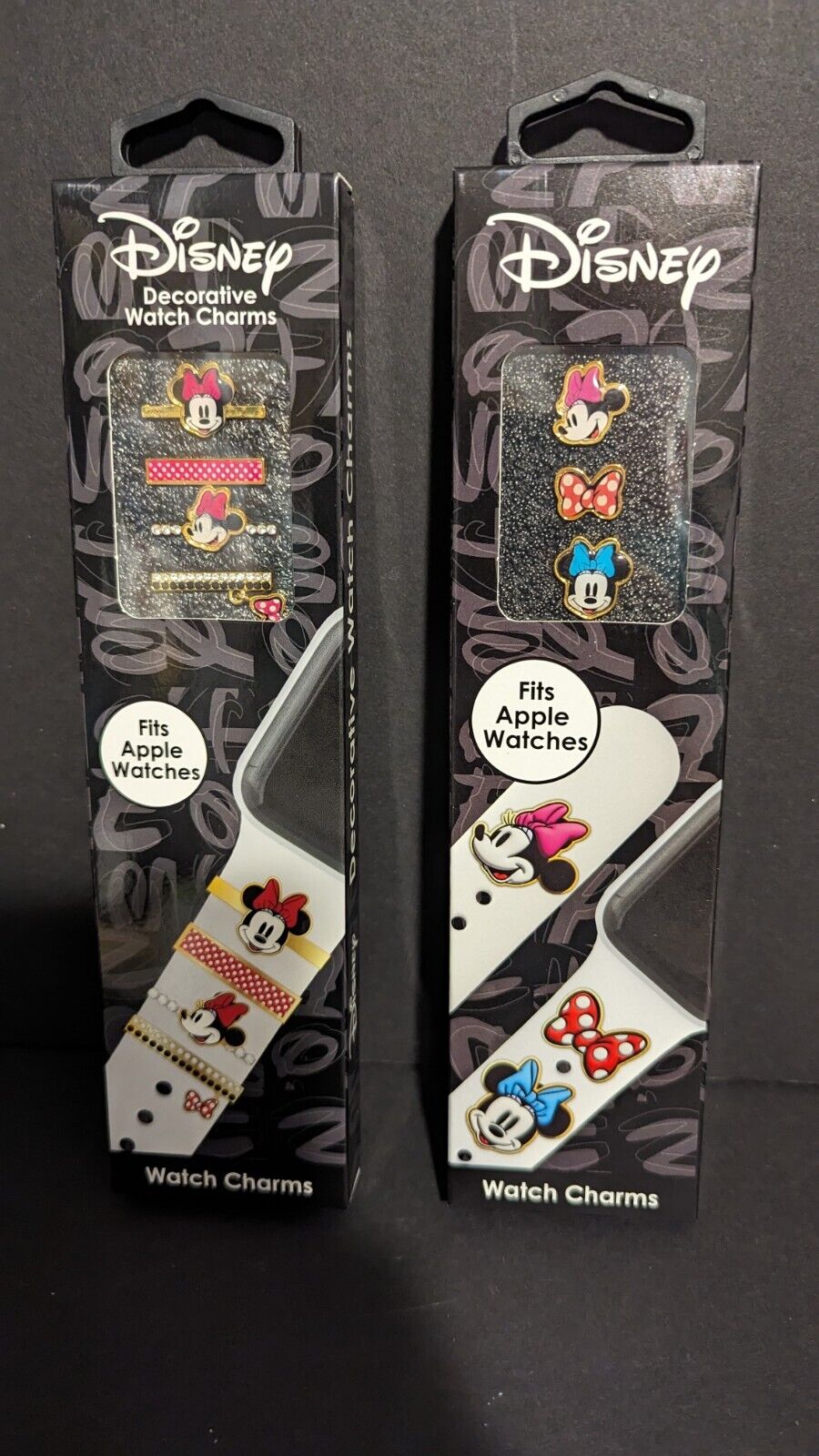Lot Of 2 - Disney Minnie Mouse Smart Watch Charms