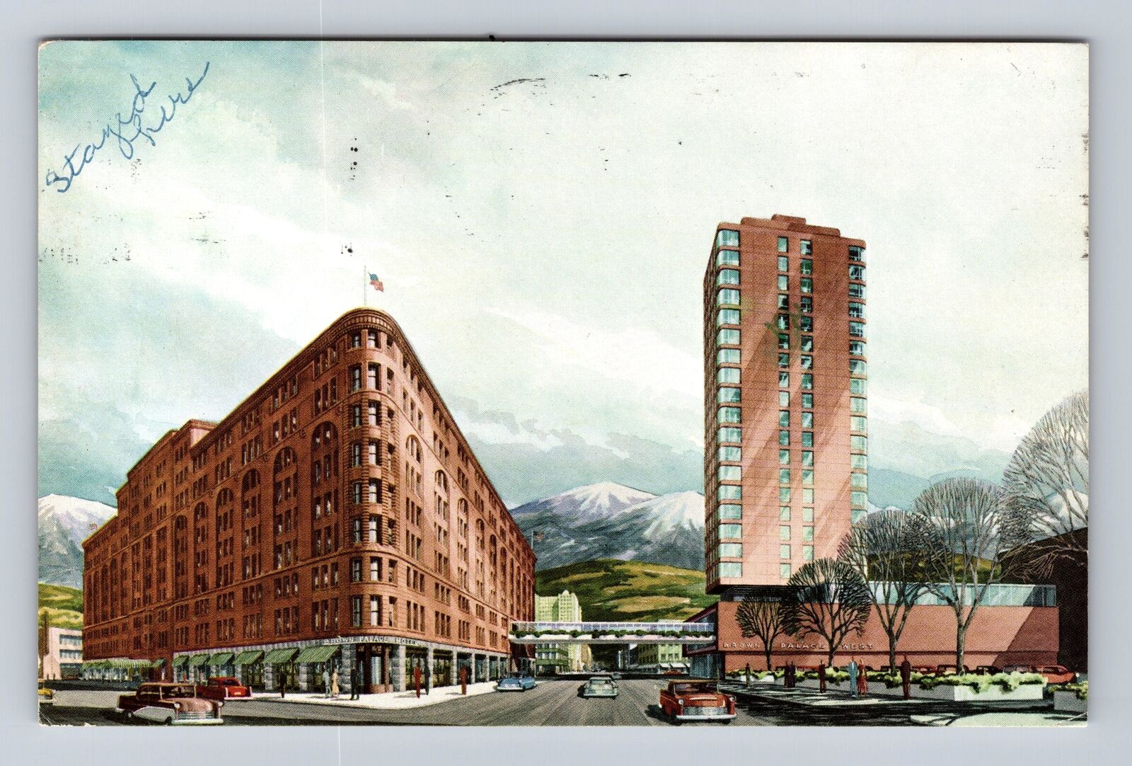 Denver CO-Colorado, The Brown Palace Hotel Advertisement Vintage c1975 Postcard