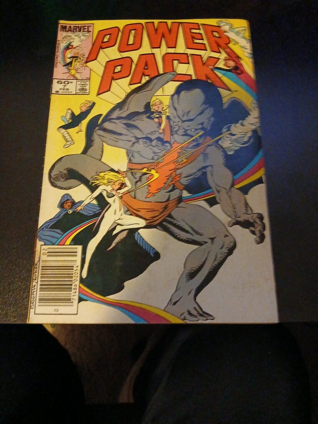 Marvel Comics Power Pack #7 February 1985 June Brigman Cover (a)