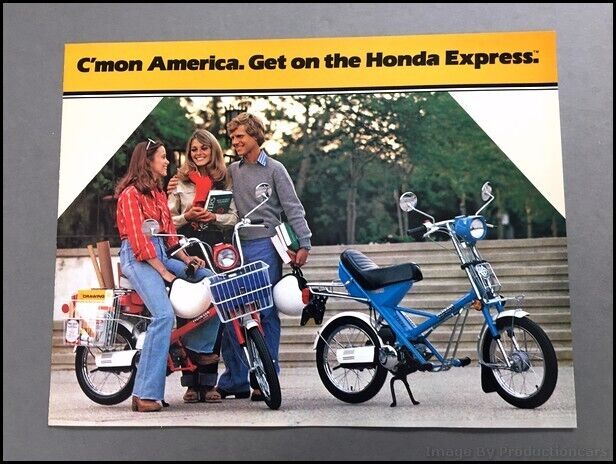 1979 Honda Express Moped Bike Vintage Original Motorcycle Sales Brochure Folder