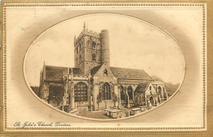 Devizes Wiltshire St. John\'s Church England OLD PHOTO