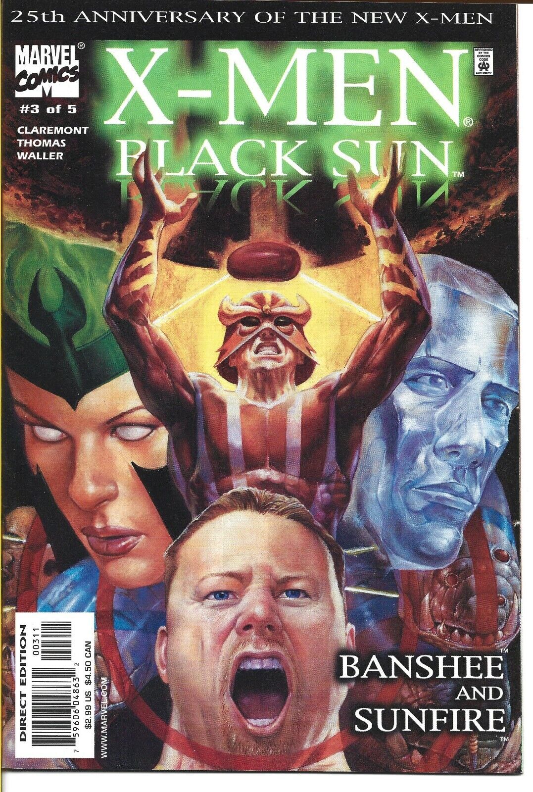 X-MEN BLACK SUN #3 MARVEL COMICS 2000 BAGGED AND BOARDED