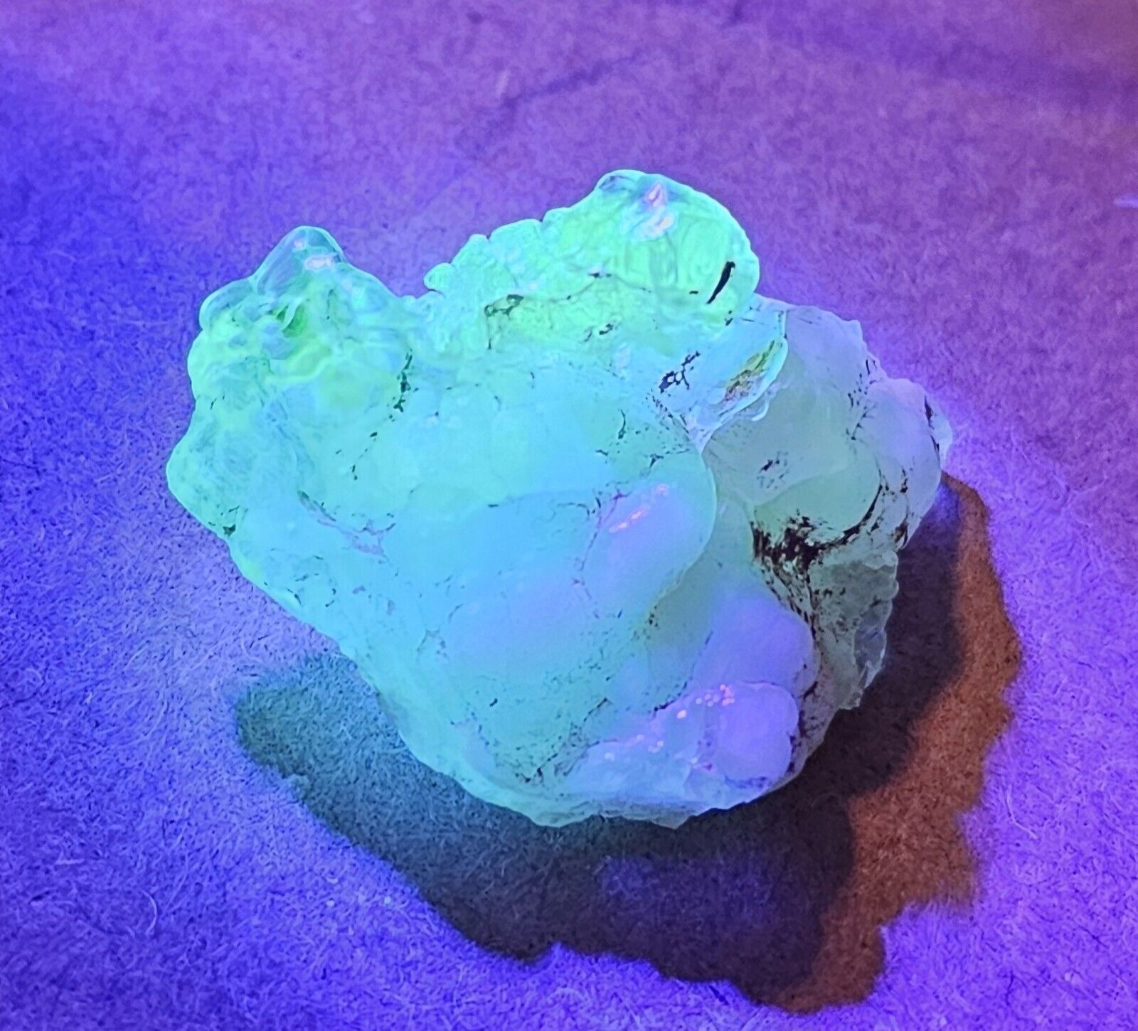 Mexican Hyalite Opal, Cabbing Material, Natural, UV Reactive, Unique Specimen