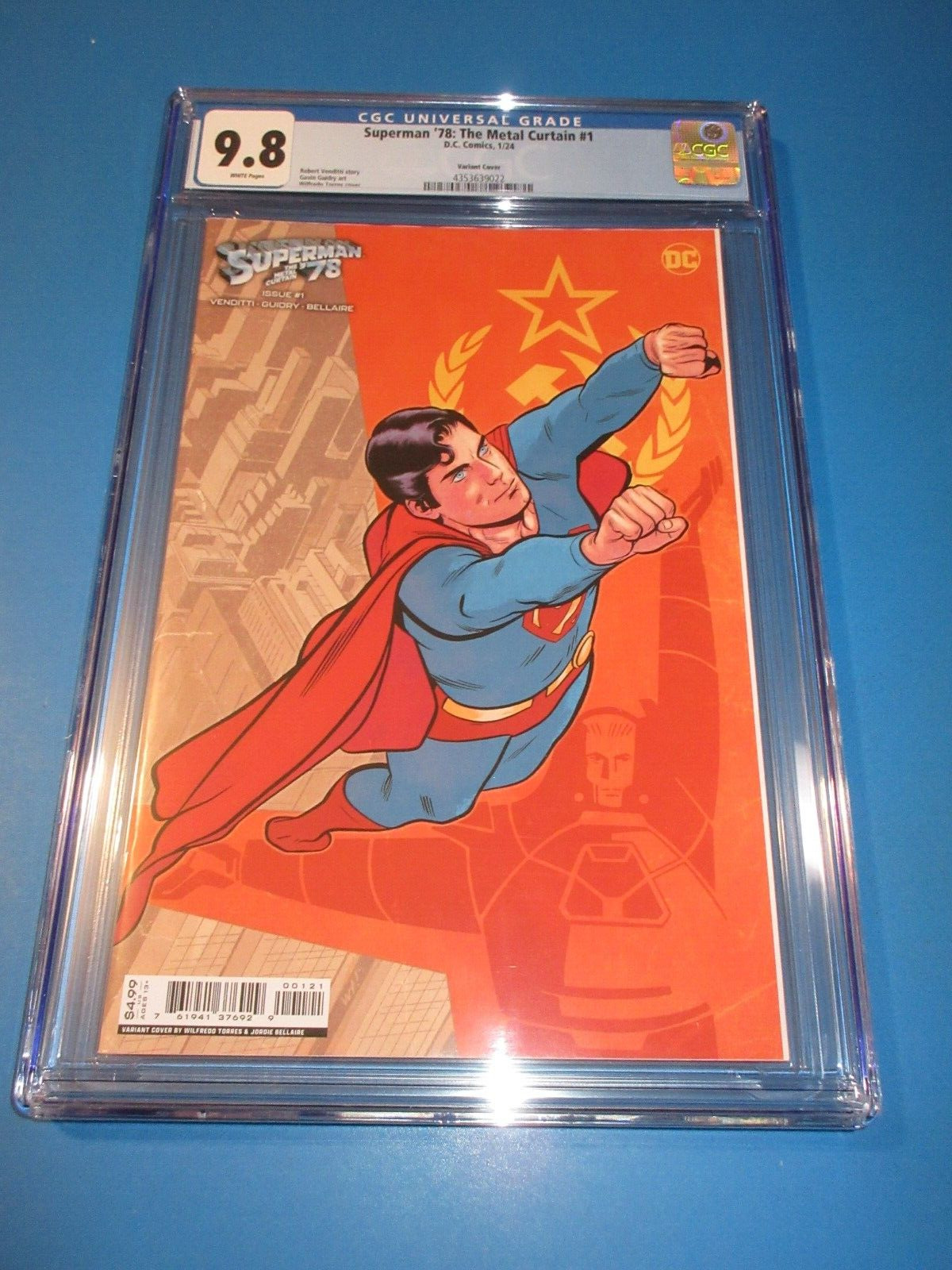Superman \'78 the Metal Curtain #1 Torres Variant CGC 9.8 NM/M gorgeous Gem wow