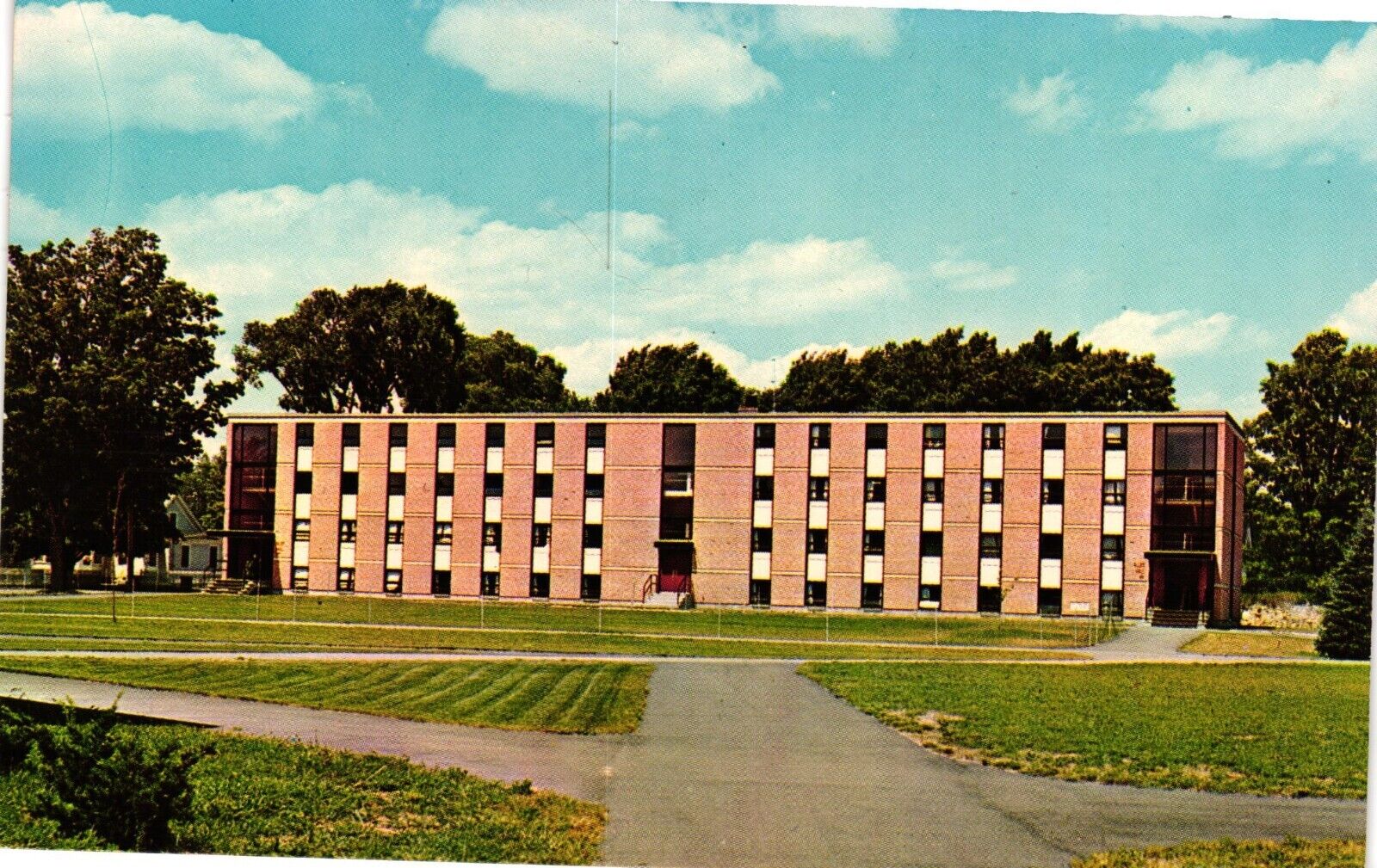 Allen Hall Nasson College Springvale Maine Vintage Postcard Unposted c1950