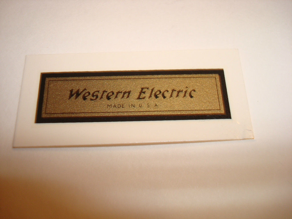 Western Electric telephone Decal  Antique telephone