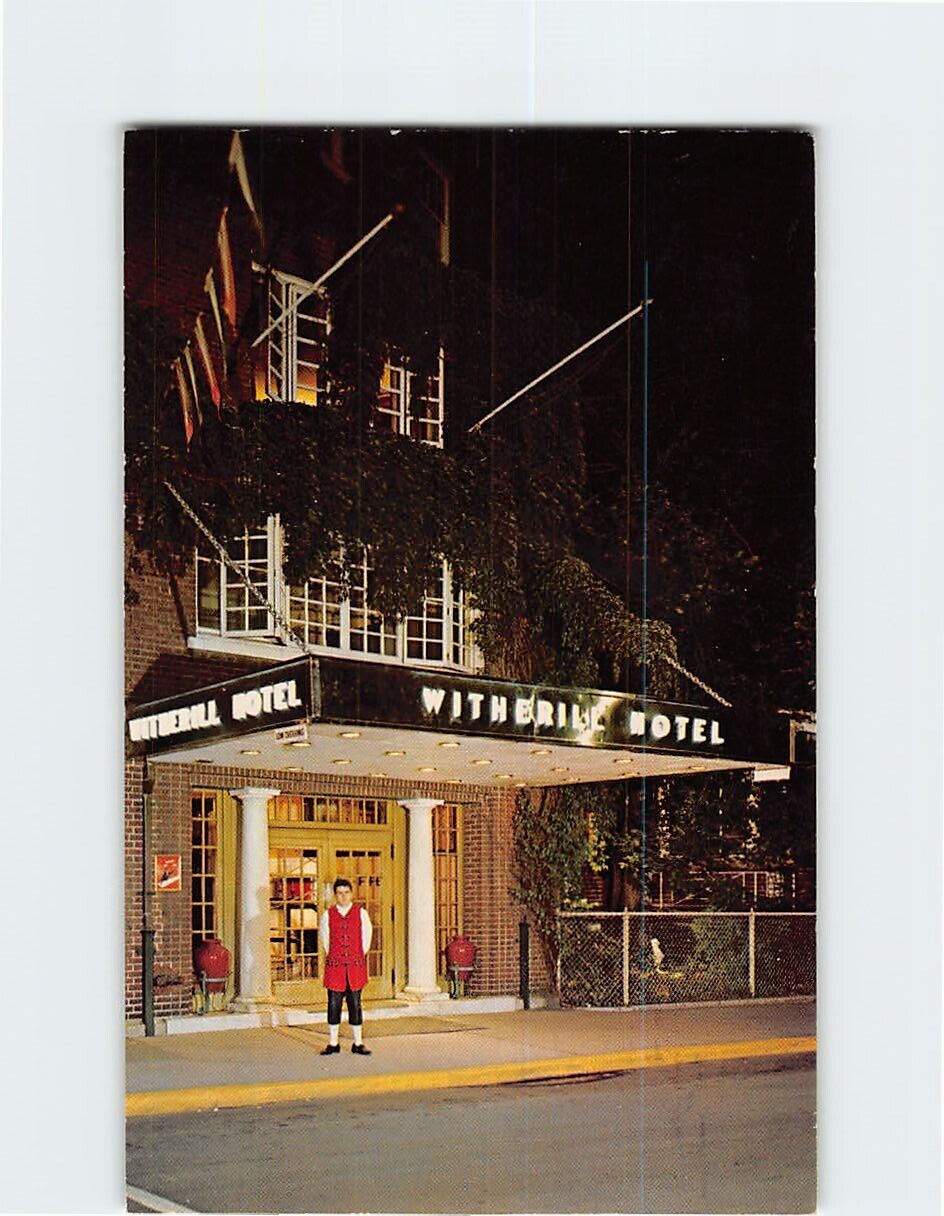 Postcard Witherill Hotel Plattsburg New York USA