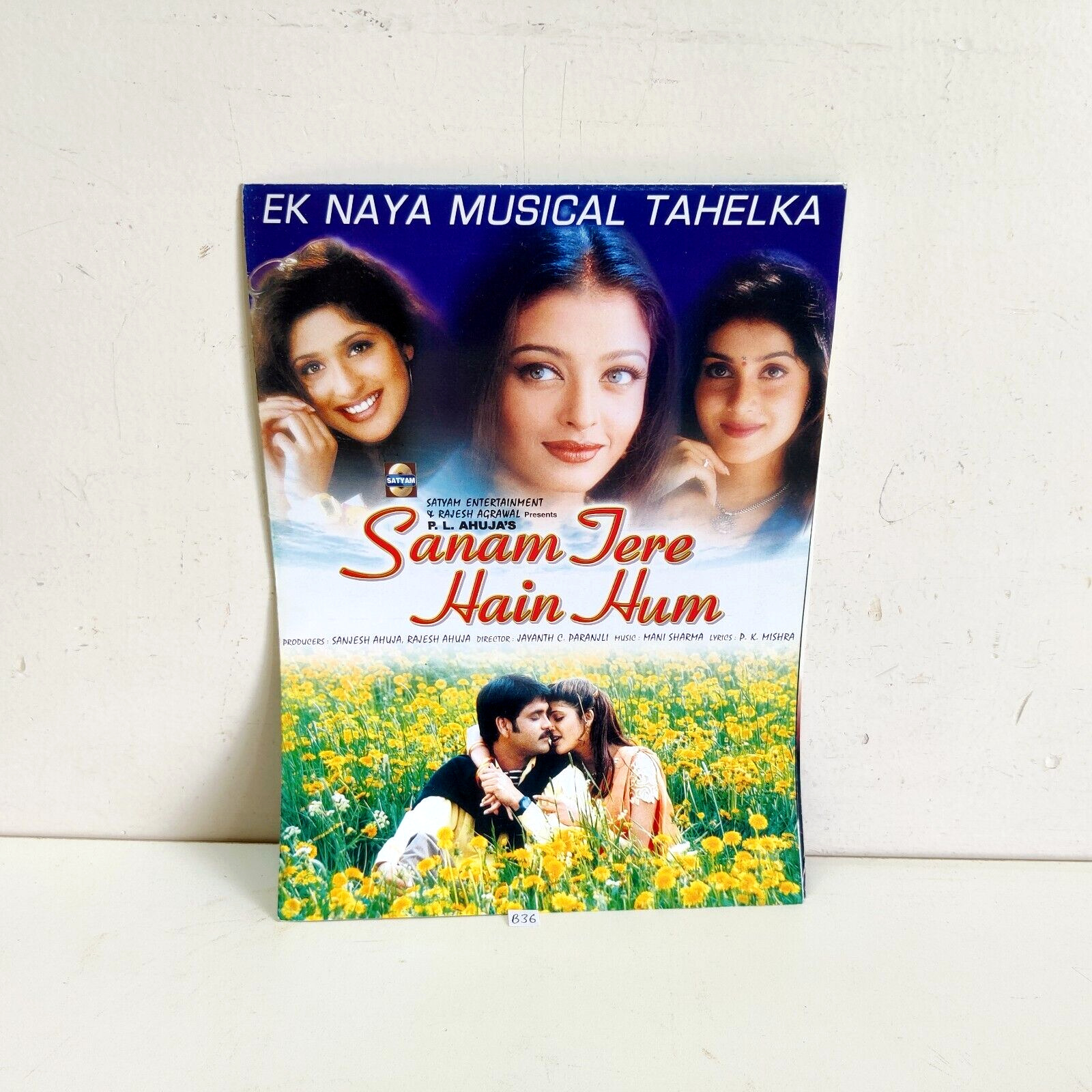 1999 Vintage Nagarjuna Aishwarya Rai Sanam Tere Hain Hum Movie Booklet B36