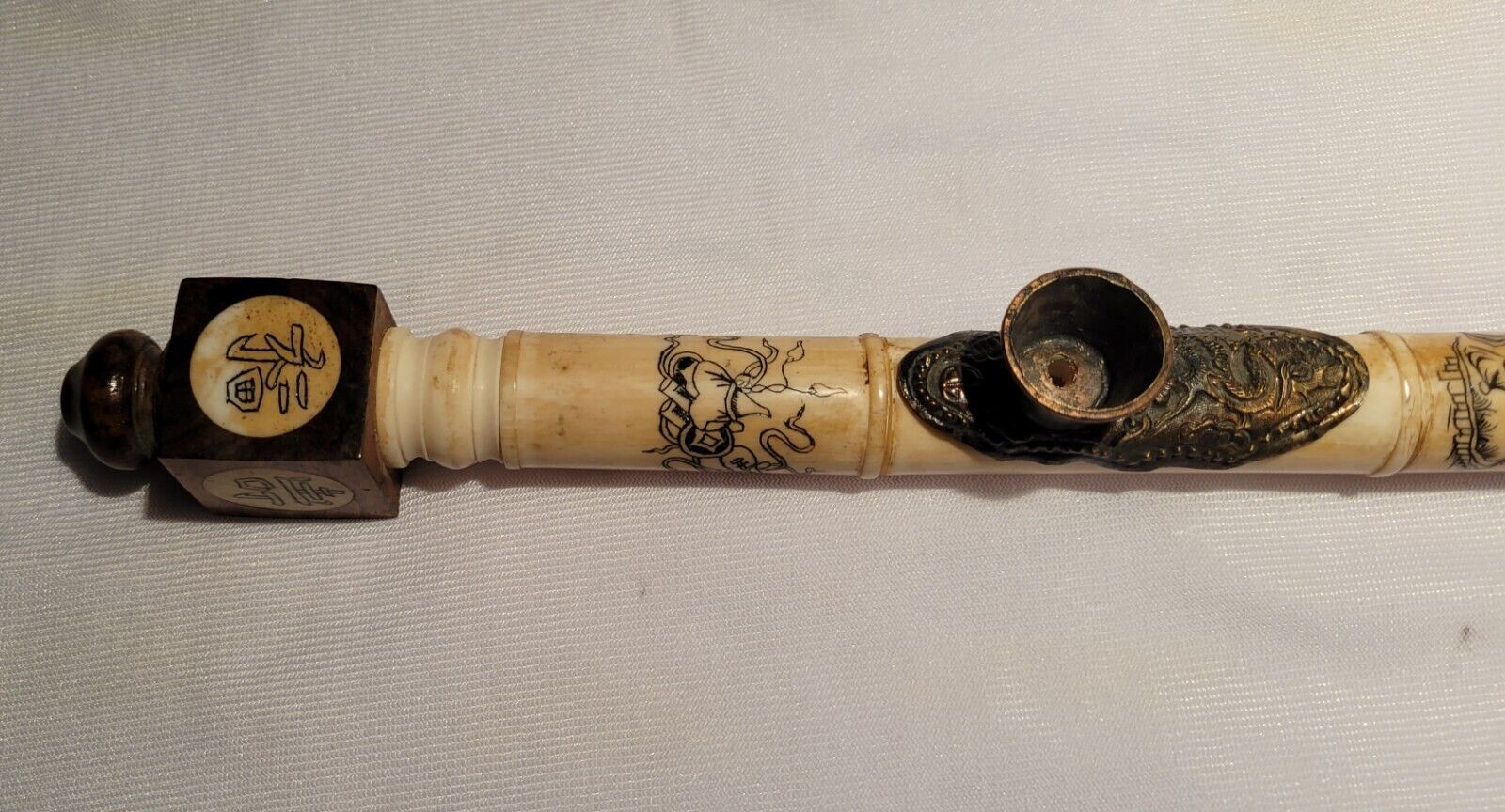 vintage Chinese decorative pipe 16\