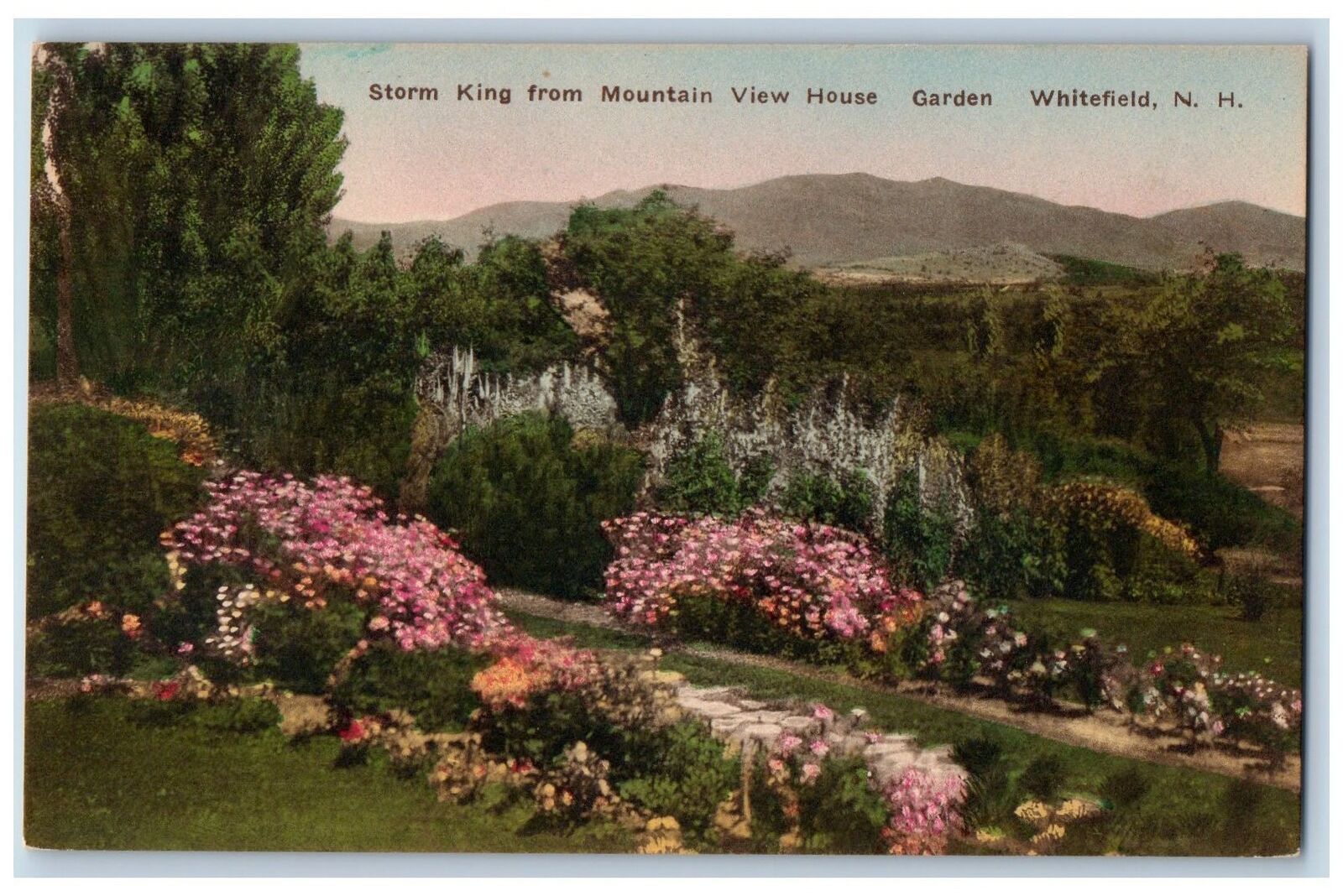 c1950's Storm King From Mountain View Garden Whitefield New Hampshire Postcard