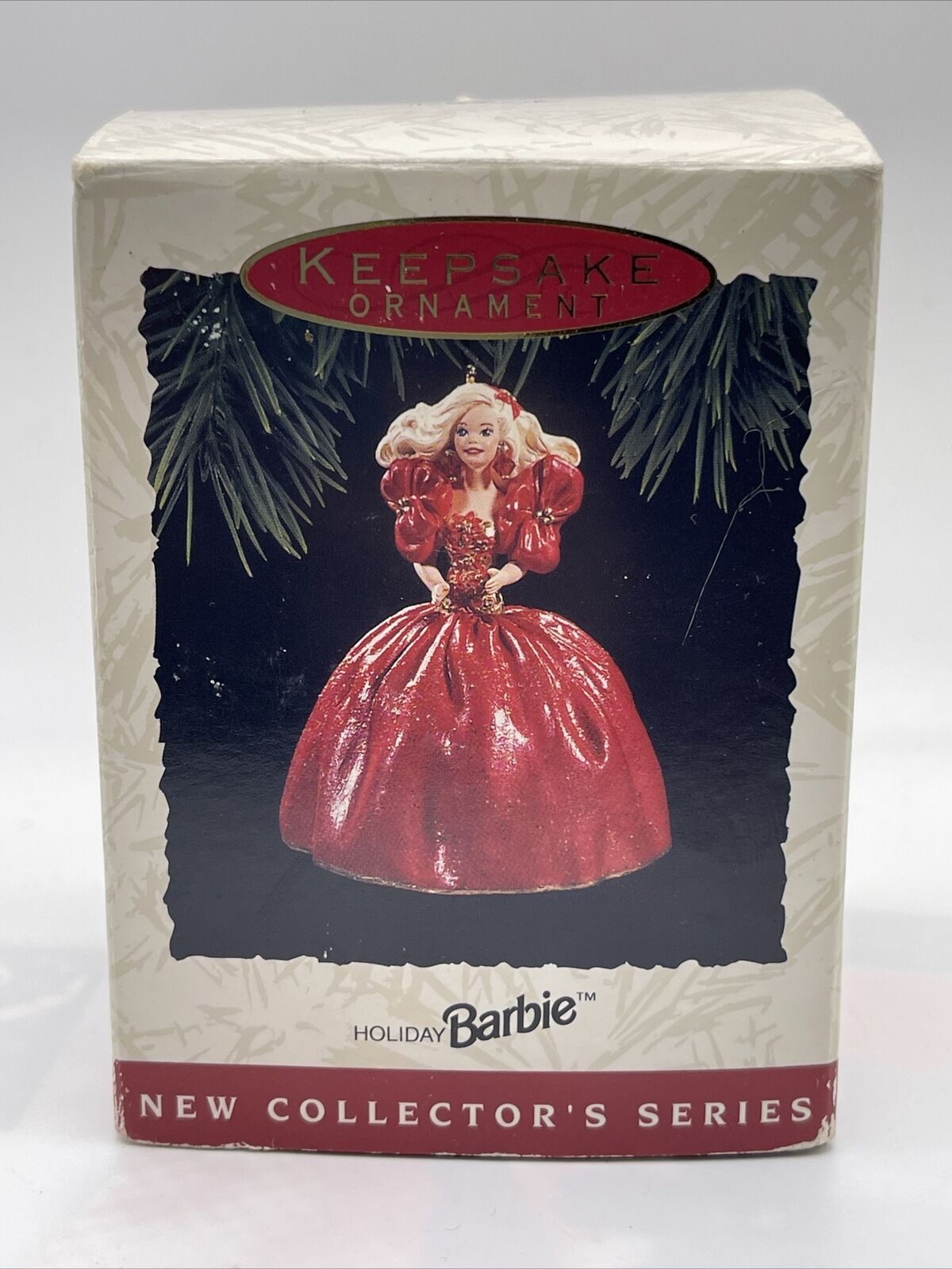 Vintage BARBIE Hallmark Keepsake 1993 Holiday Doll Ornament 1st In Series 🔥