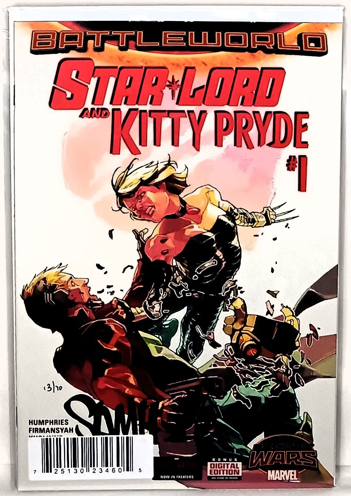 STAR-LORD and KITTY PRYDE #1 Dynamic Forces Signed by Sam Humphries Secret Wars