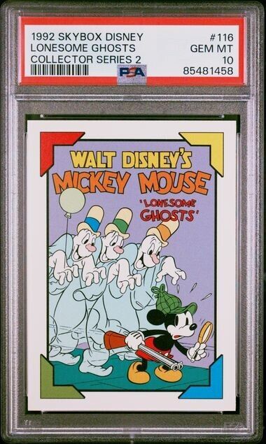 Lonesome Ghost 1992 Skybox Disney Series 2 #116 PSA 10 GEM MINT Mickey Poster